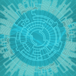 Representación de la transformación digital del sistema de salud en Argentina, con enfoque en interoperabilidad, datos unificados y conexión entre financiadores, prestadores y pacientes.